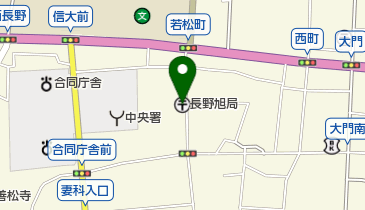 長野旭郵便局の地図画像