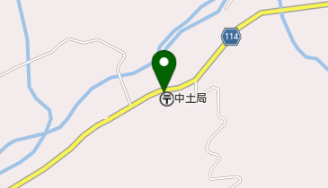中土郵便局の地図画像