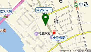 中込郵便局の地図画像