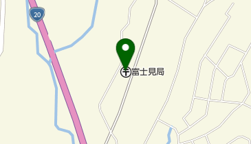 富士見郵便局の地図画像