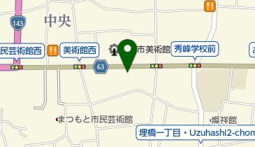 松本埋橋郵便局の地図画像