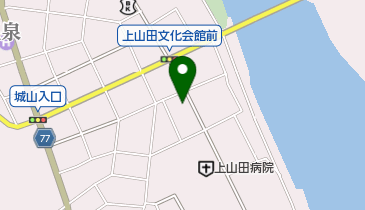 上山田温泉郵便局の地図画像