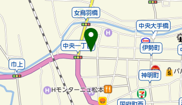 松本駅前郵便局の地図画像