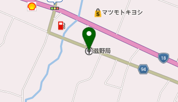 滋野郵便局の地図画像