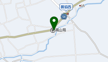 高山郵便局の地図画像