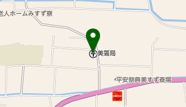 美篶郵便局の地図画像