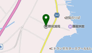 野尻湖郵便局の地図画像