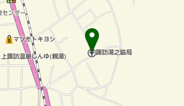 諏訪湯之脇郵便局の地図画像