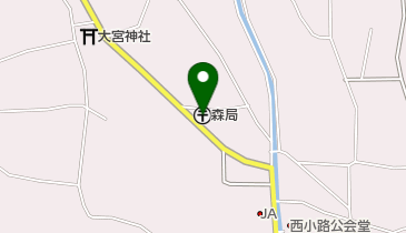 森郵便局の地図画像