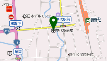 屋代駅前郵便局の地図画像