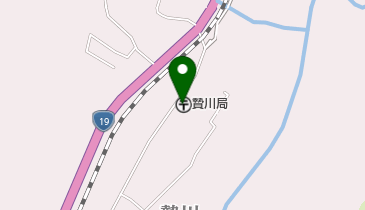 贄川郵便局の地図画像