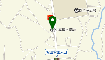 松本蟻ヶ崎郵便局の地図画像