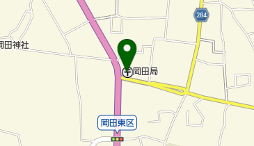 岡田郵便局の地図画像