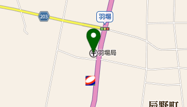 羽場郵便局の地図画像