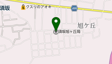 須坂旭ヶ丘郵便局の地図画像