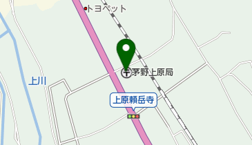 茅野上原郵便局の地図画像