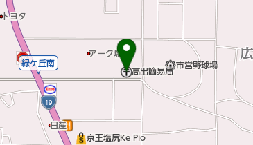 高出簡易郵便局の地図画像