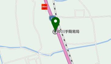 中川手簡易郵便局の地図画像