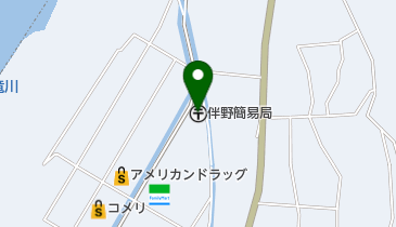 伴野簡易郵便局の地図画像