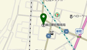 飯山新町簡易郵便局の地図画像