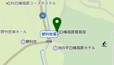 白樺高原簡易郵便局の地図画像