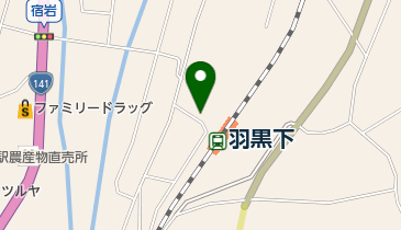 羽黒下簡易郵便局の地図画像