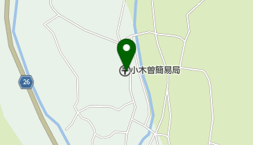 小木曽簡易郵便局の地図画像