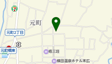 横田簡易郵便局の地図画像