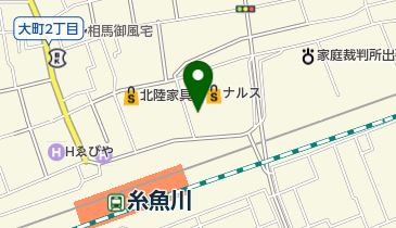 糸魚川郵便局の地図画像