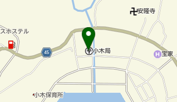 小木郵便局の地図画像