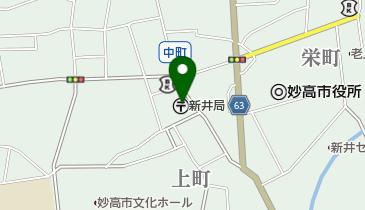 新井郵便局の地図画像