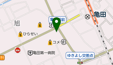 亀田郵便局の地図画像