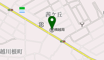 横越郵便局の地図画像