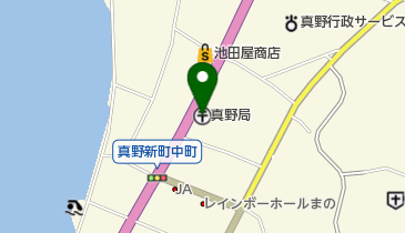 真野郵便局の地図画像