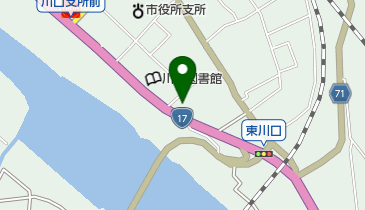 川口郵便局の地図画像