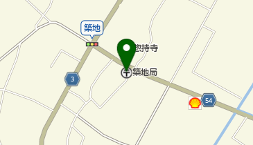 築地郵便局の地図画像