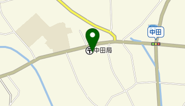 中田郵便局の地図画像