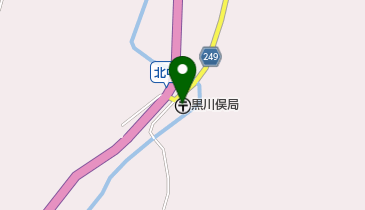 黒川俣郵便局の地図画像