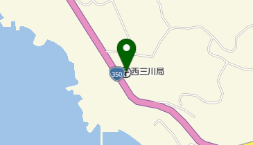 西三川郵便局の地図画像