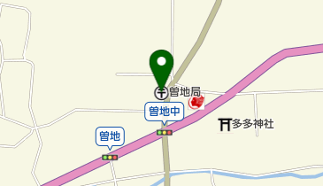 曽地郵便局の地図画像