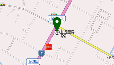 山辺里郵便局の地図画像