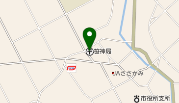 笹神郵便局の地図画像