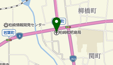 柏崎枇杷島郵便局の地図画像