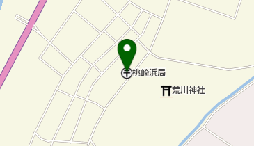 桃崎浜郵便局の地図画像