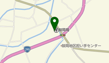 鼓岡郵便局の地図画像