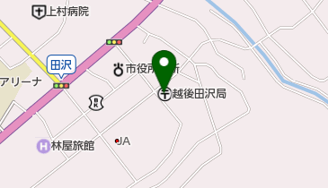 越後田沢郵便局の地図画像