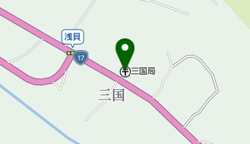 三国郵便局の地図画像
