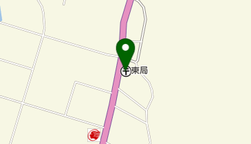 東郵便局の地図画像