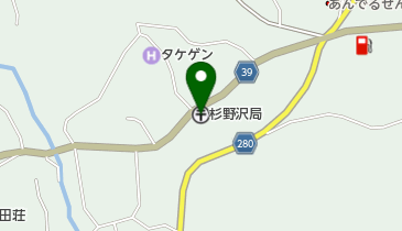 杉野沢郵便局の地図画像