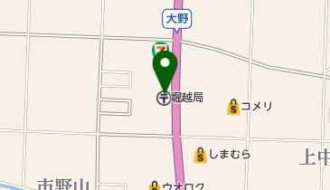 堀越郵便局の地図画像